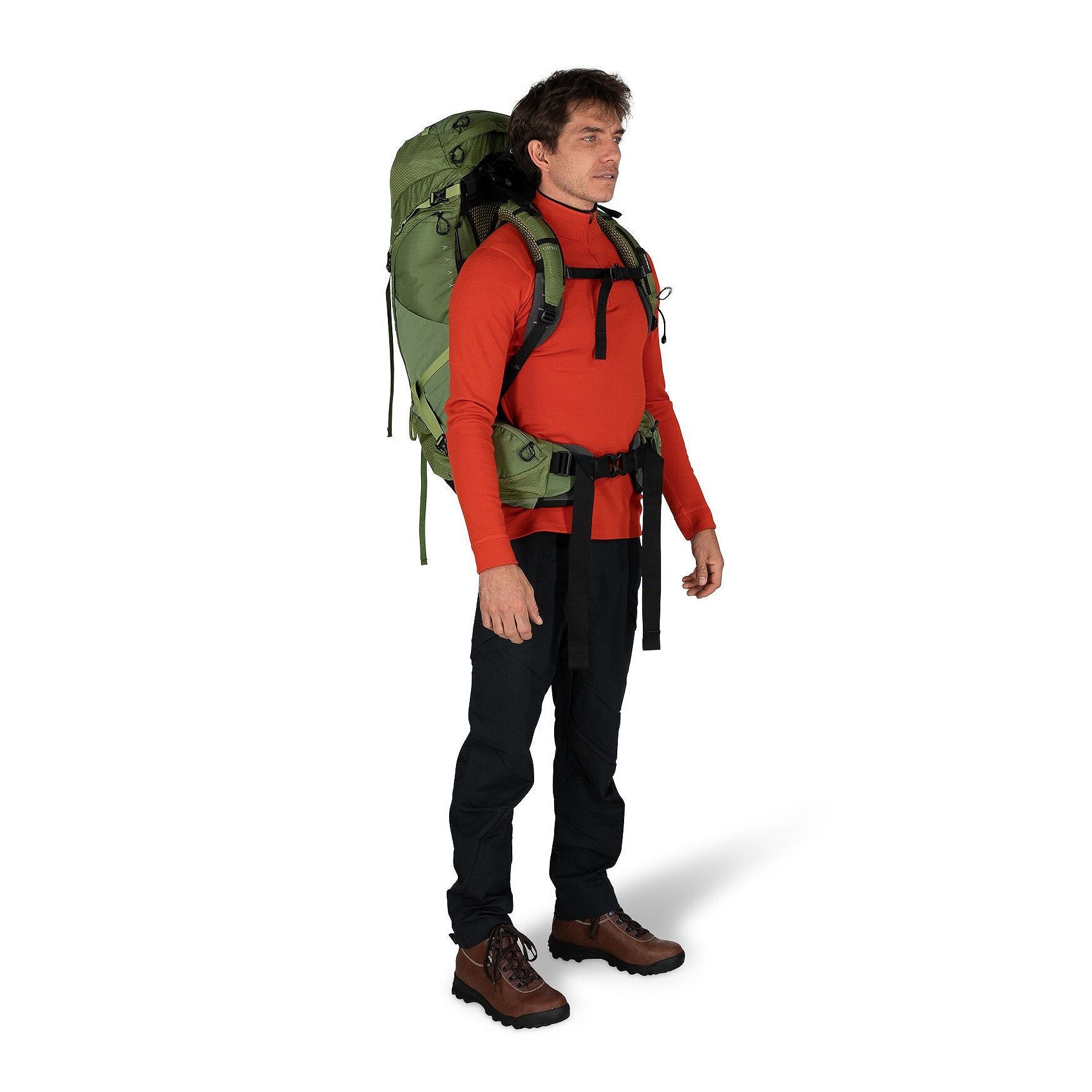 Osprey Atmos AG 50 男 網架登山背包 黑 10003554