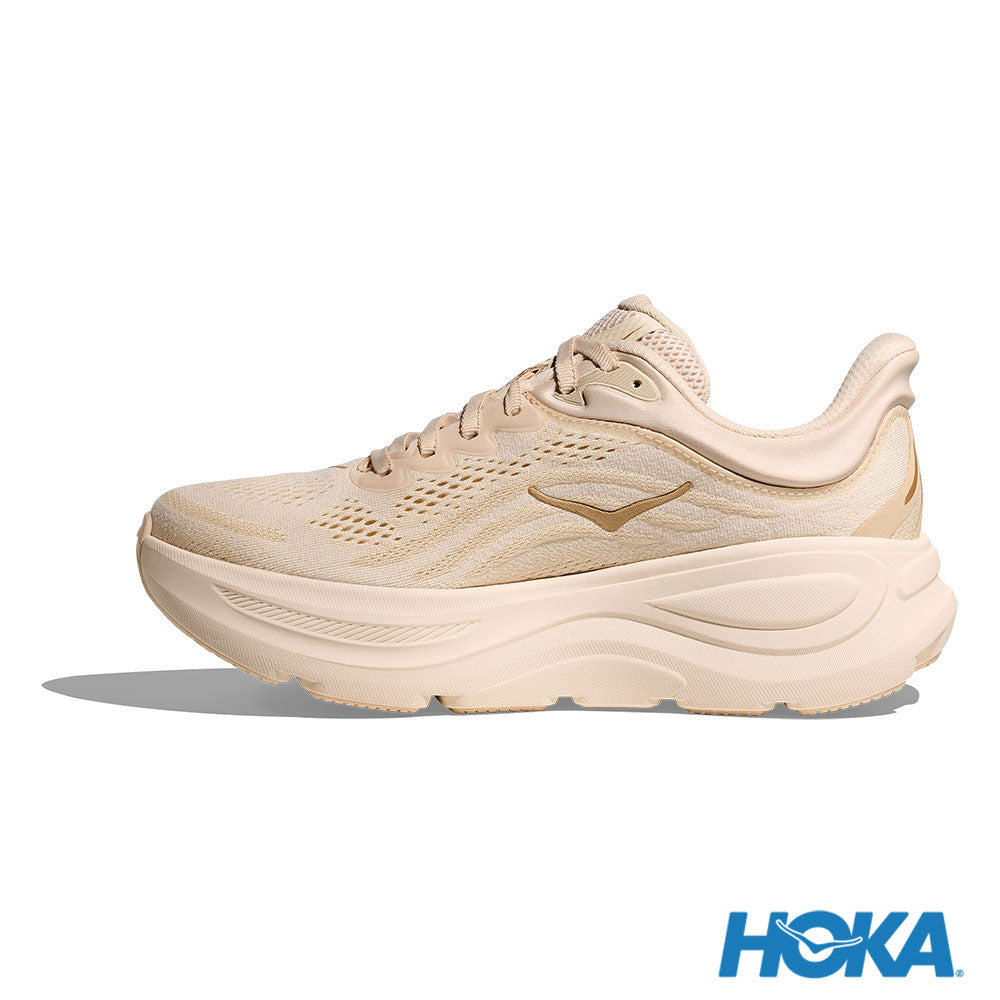 HOKA Bondi 9 女 寬楦 路跑鞋 香草白/樺木 1162014VCH
