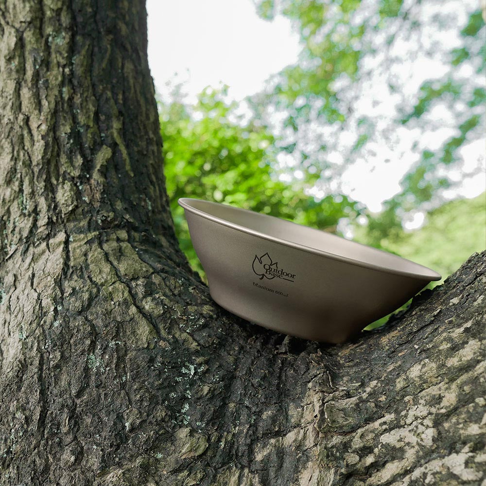 Outdoorbase 野夫炊煙 單層純鈦野炊盤 600ml /800ml OB27425