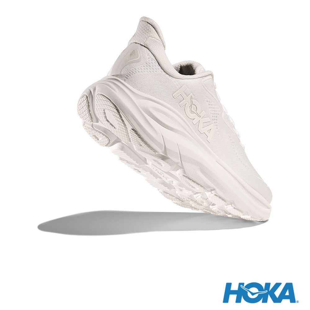 HOKA 女 Clifton 10 寬楦 路跑鞋 白/白 1162050WWH