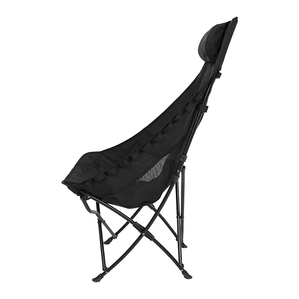 KZM 工業風高背懶人折疊椅(黑色) K23T1C06BK