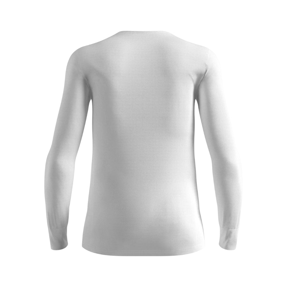 ODLO ECO 男 銀離子 保暖型 圓領 長袖上衣 白 159102-10000