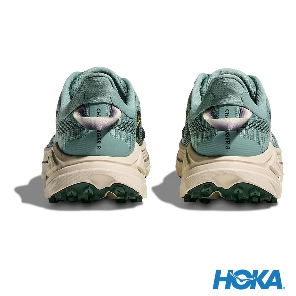 HOKA Challenger 8 男 寬楦 越野鞋 翡翠綠/松露鹽白 1168718JDT