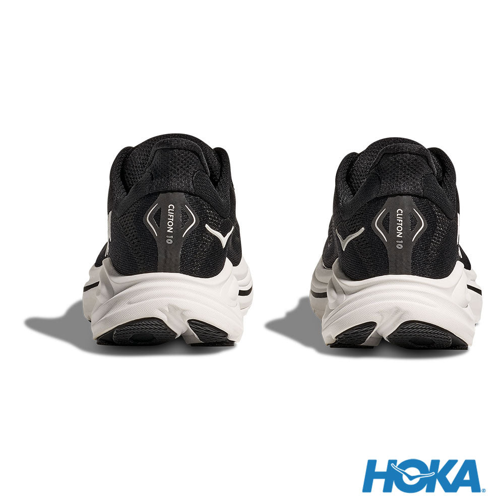 HOKA 男 Clifton 10 寬楦 路跑鞋 黑/白 1162032BWHT