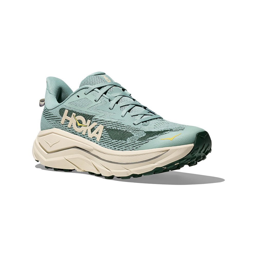 HOKA Challenger 8 男 寬楦 越野鞋 翡翠綠/松露鹽白 1168718JDT