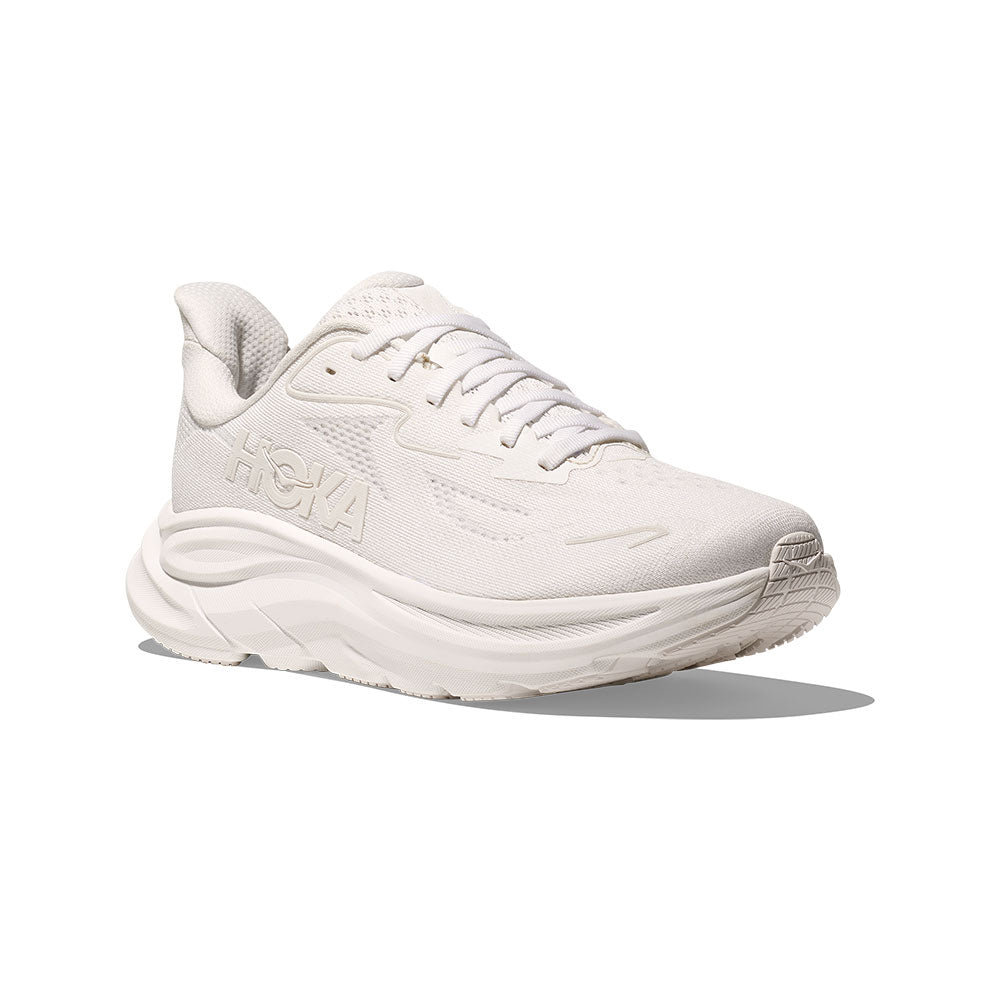 HOKA 女 Clifton 10 寬楦 路跑鞋 白/白 1162050WWH