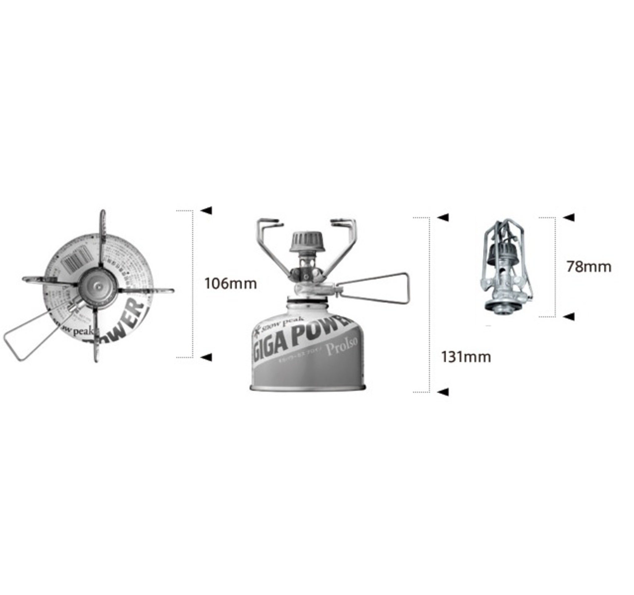 SnowPeak GP不鏽鋼小型瓦斯爐 GS-100R