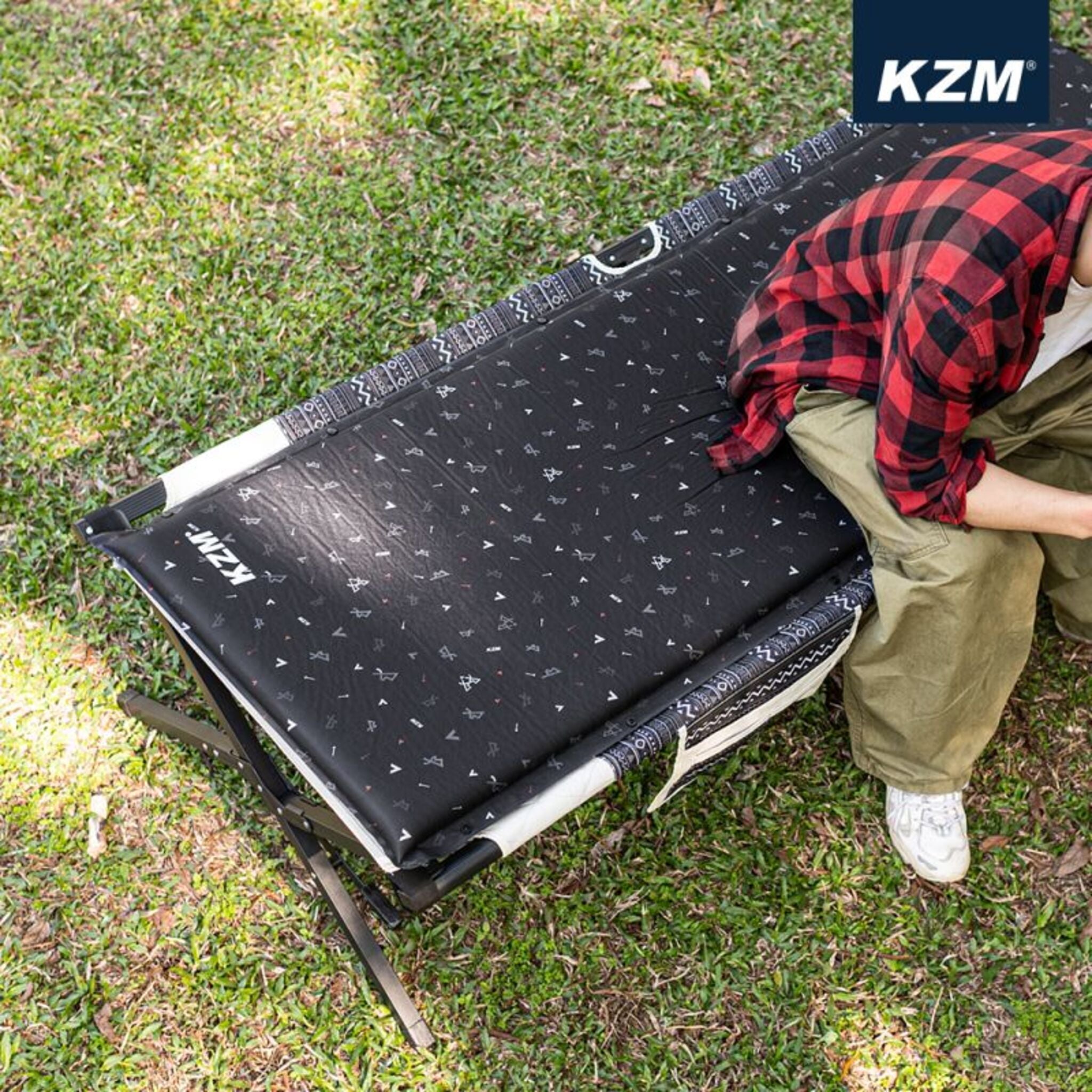 KAZMI KZM 自動充氣單人床墊 深藍 K20T3M003