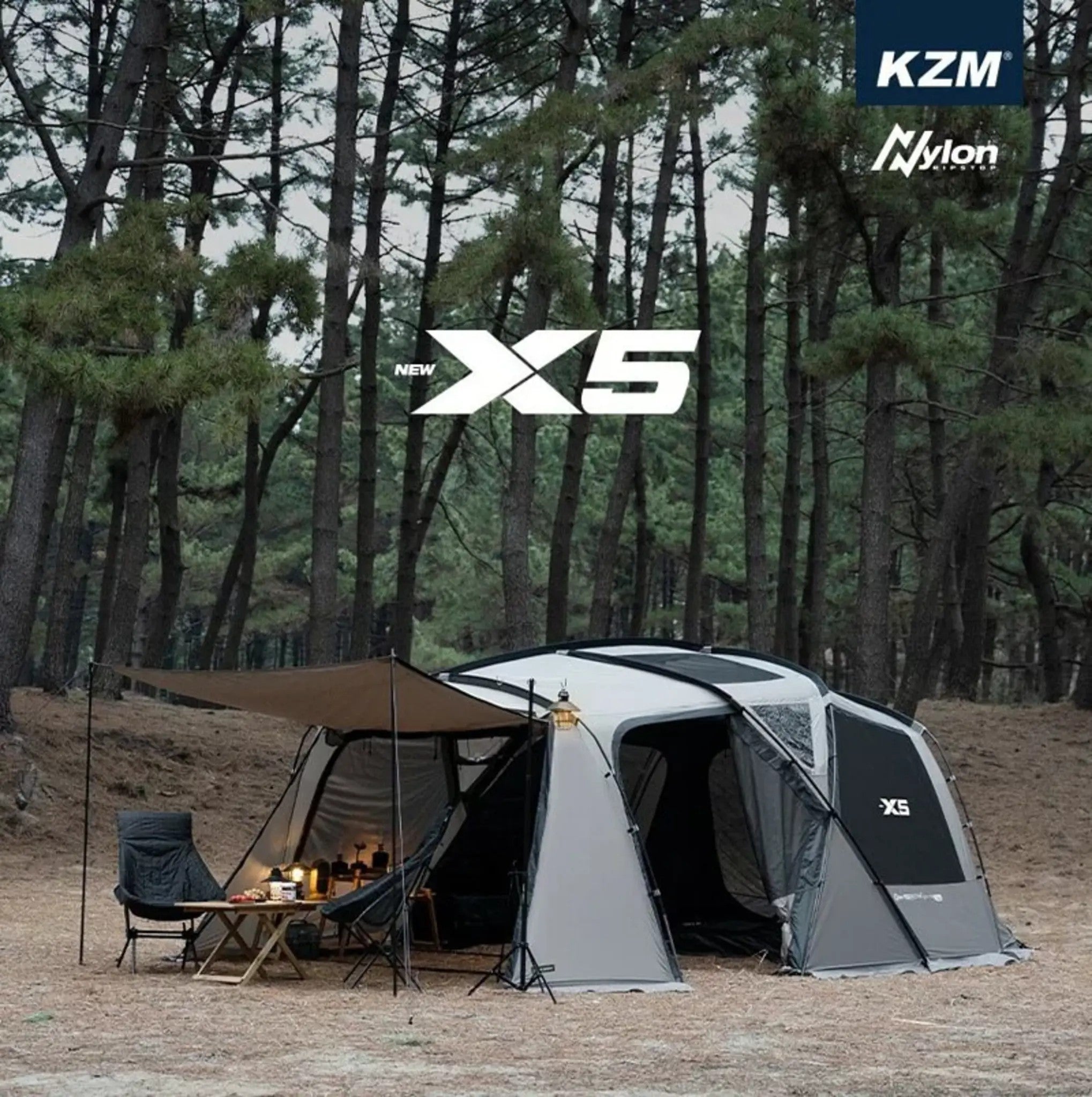 KZM｜NEW X5 別墅帳 家庭帳 一房一廳帳篷 K221T3T11