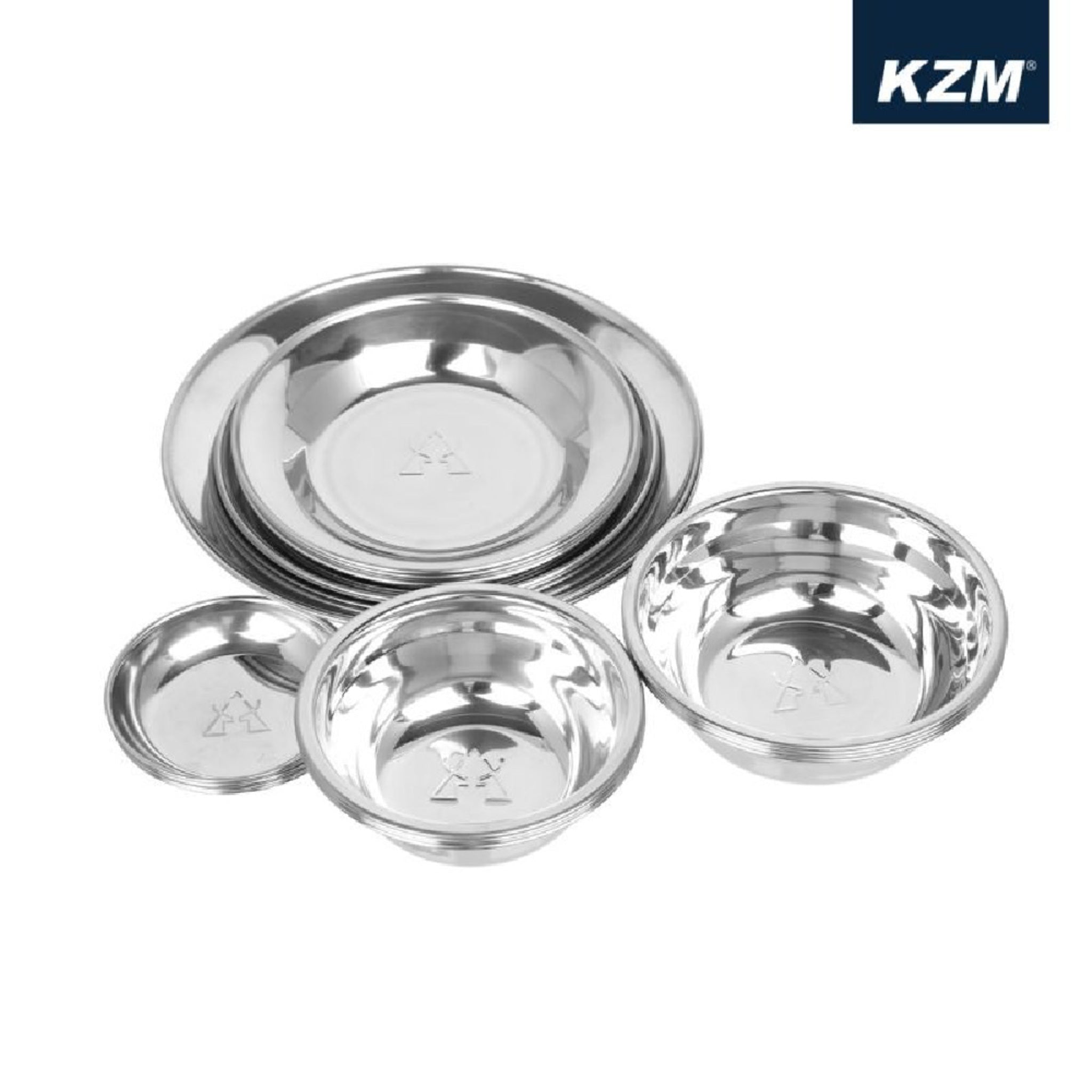 【KZM】KAZMI 經典民族風不鏽鋼碗盤組22P K4T3K001