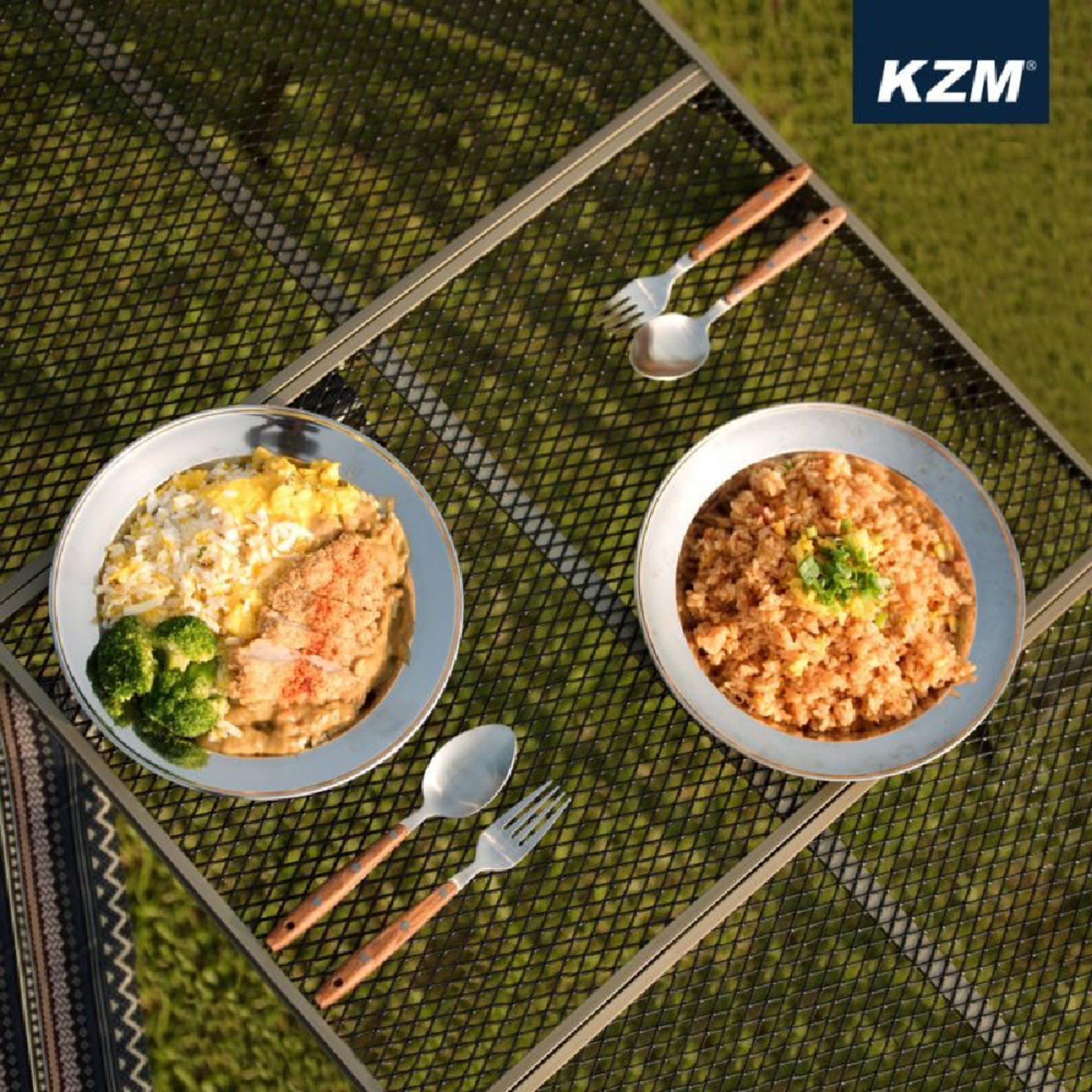 【KZM】KAZMI 經典民族風不鏽鋼碗盤組22P K4T3K001
