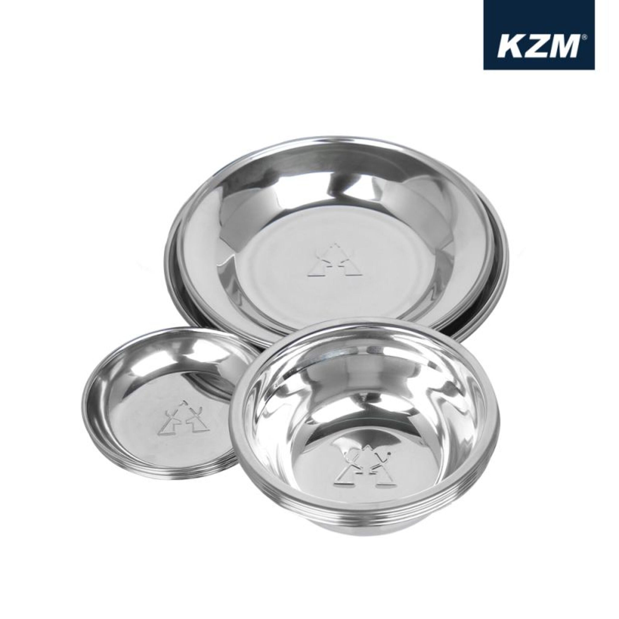 KZM 彩繪民族風不鏽鋼碗盤組 15P K7T3K001