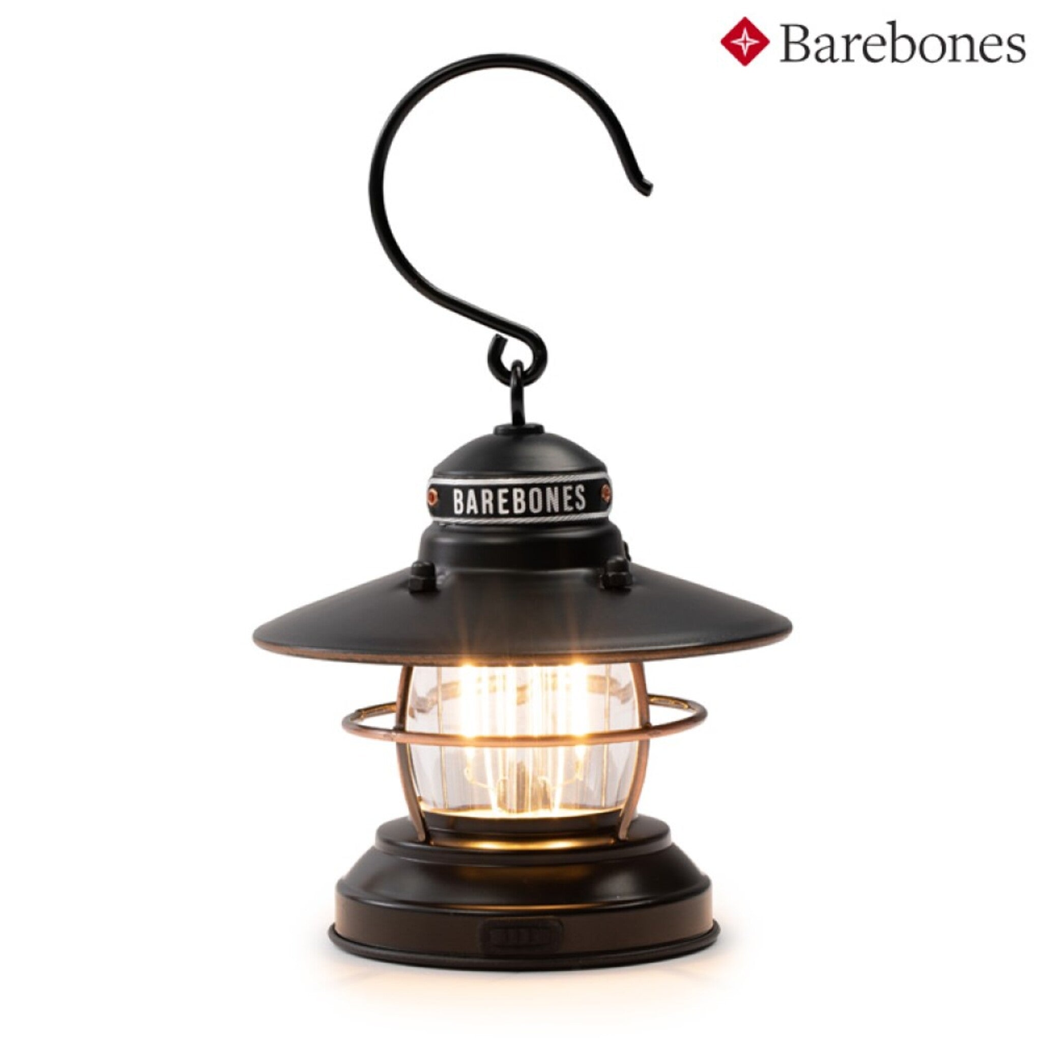 Barebones Edison Mini Lantern 平放/吊掛營燈 霧黑 LIV-273