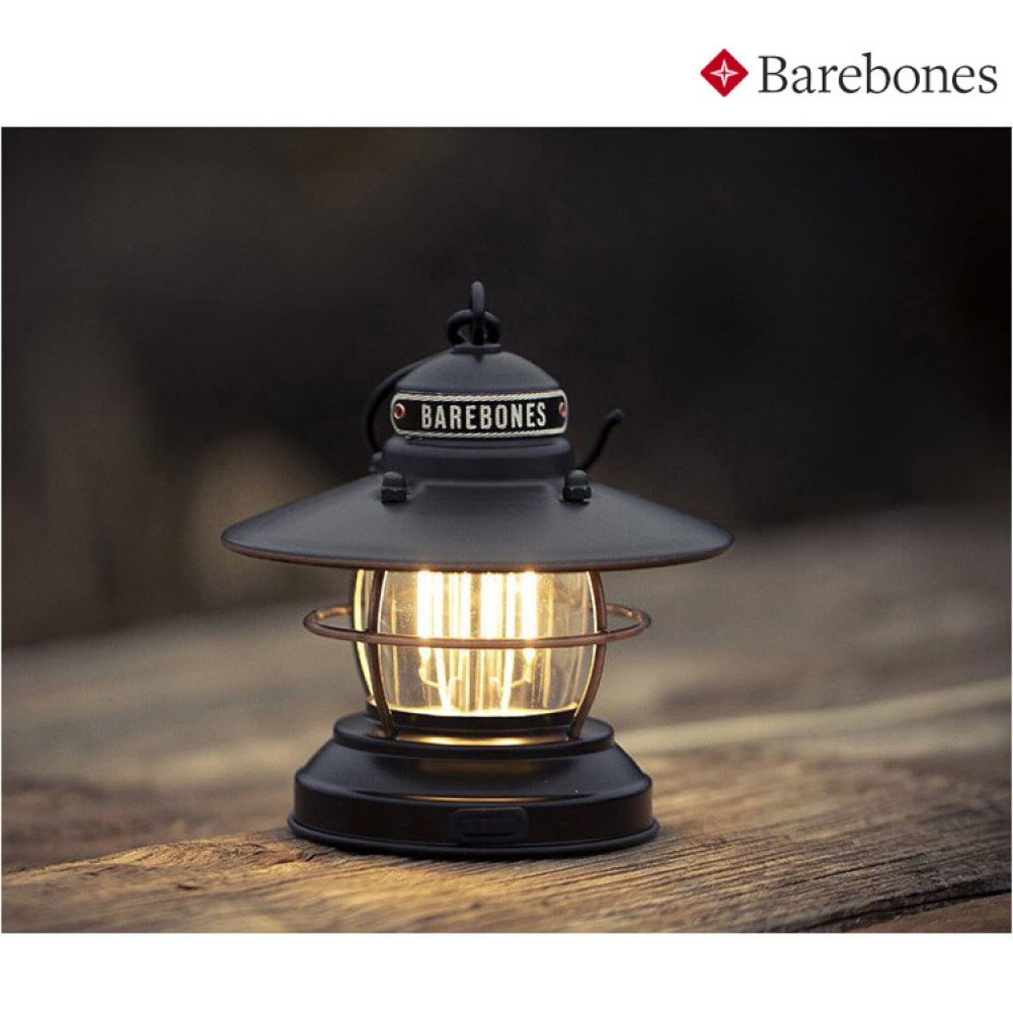 Barebones Edison Mini Lantern 平放/吊掛營燈 霧黑 LIV-273