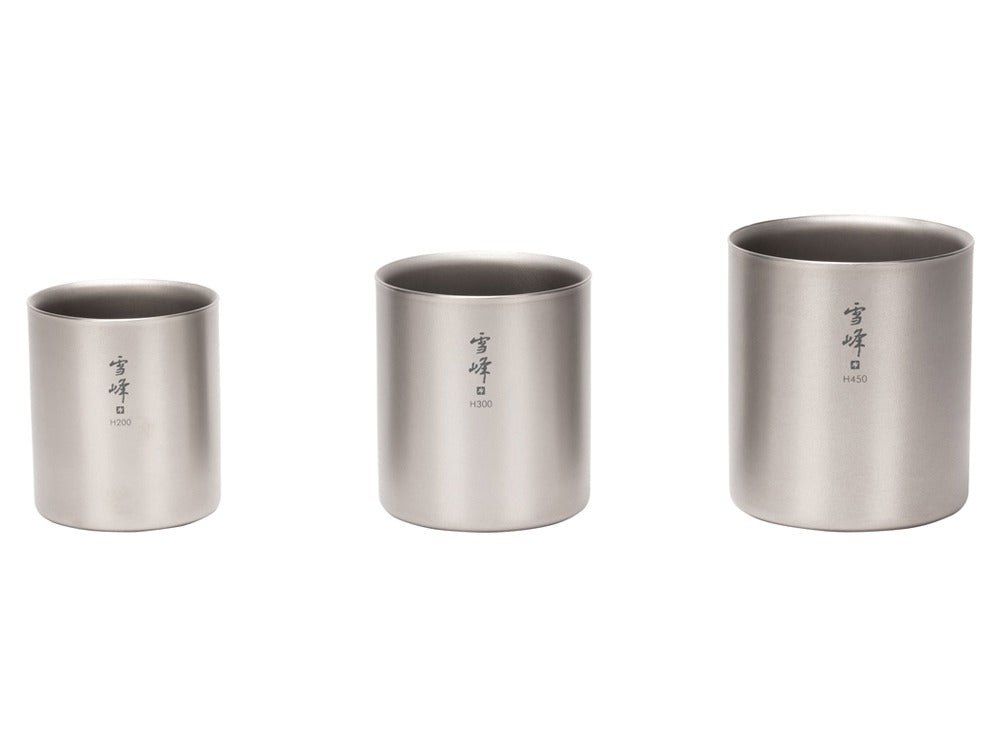 SnowPeak 雪峰鈦雙層杯 200 高型 TW-124