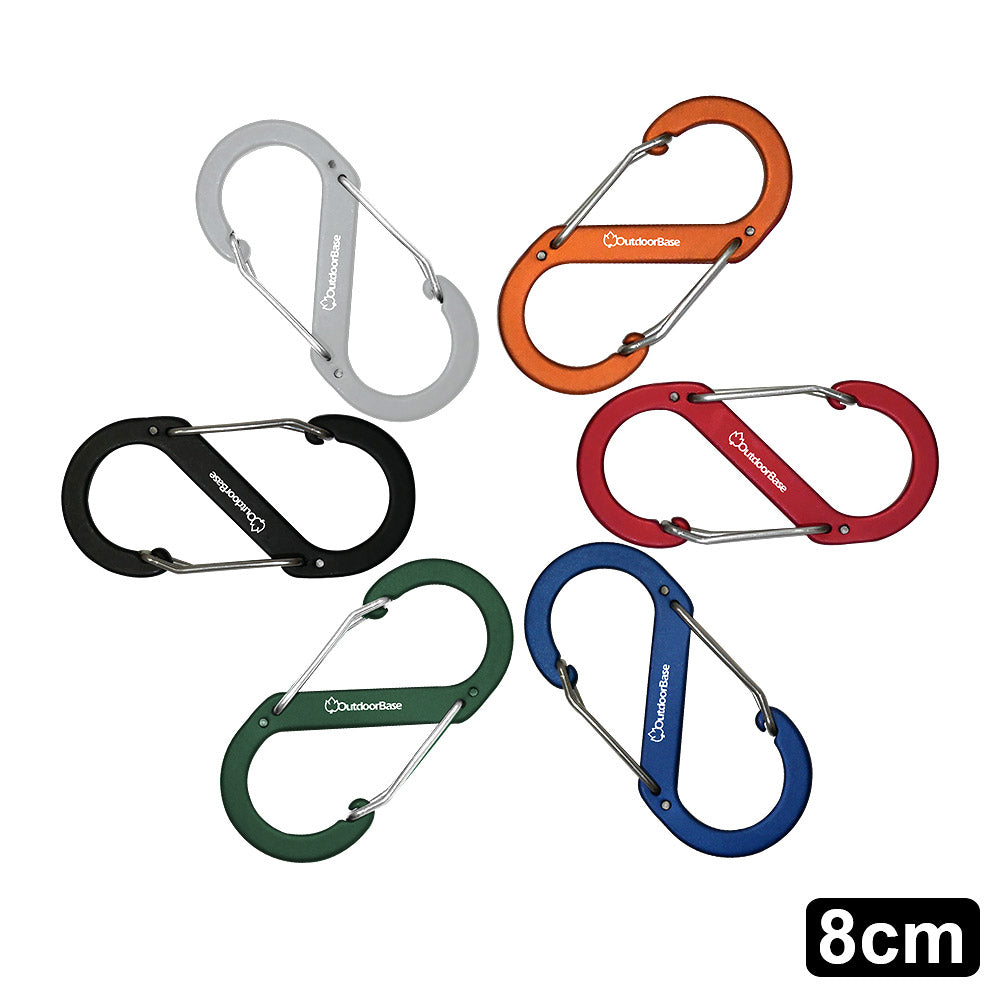 Outdoorbase 多用途S勾6入 8cm 27869
