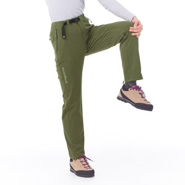 montbell CLIFF PANTS 女款 彈性長褲 淺灰 1105682