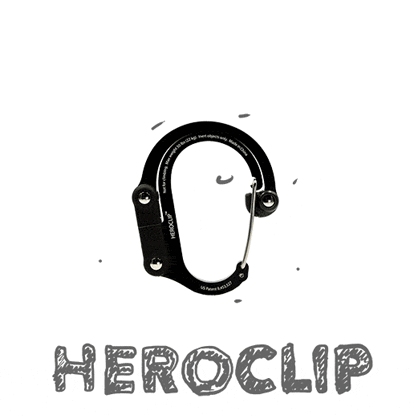 HEROPCLIP hybrid clip可伸展掛鉤 + 360度旋轉 D扣 複合式扣環 S 小款 210012