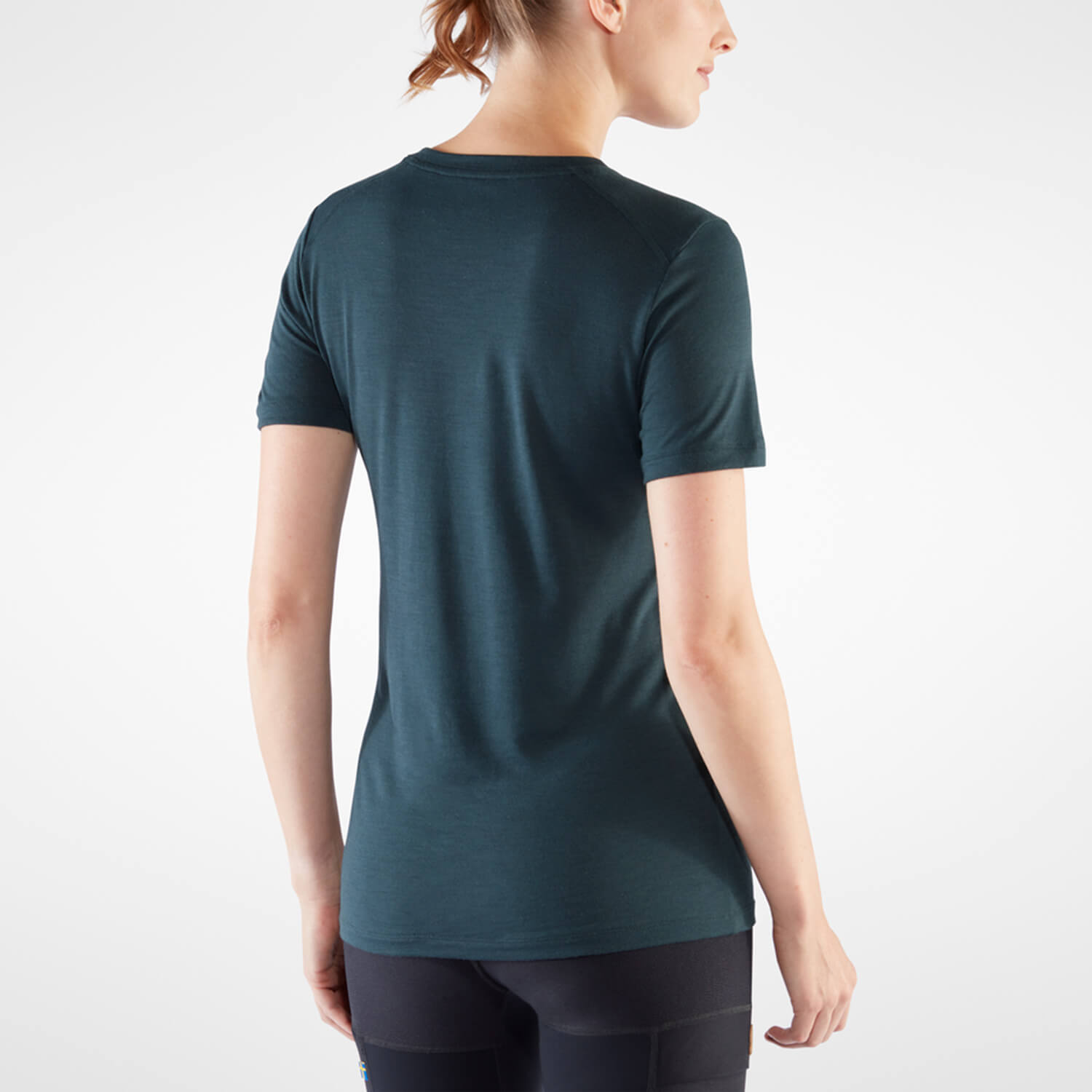 Fjallraven 小狐狸 短袖羊毛排汗衣 女 綠鏽/赤陶棕 Abisko Wool Fox FR84118-346-555