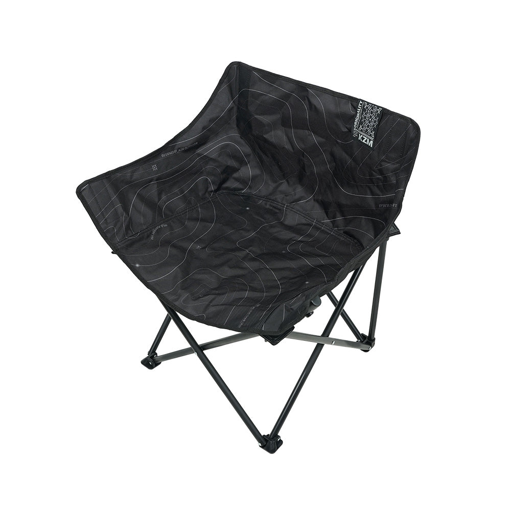 KZM 曲線休閒折疊椅 黑色 K25T1C08