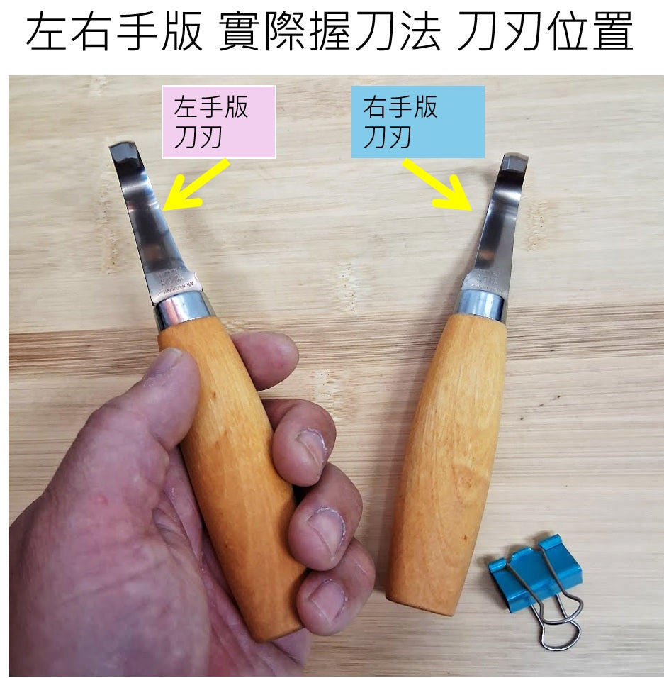 Morakniv Hook 164 L woodcraft 虎克小彎鉤木雕刀 左手版 半徑13mm 13444/13386