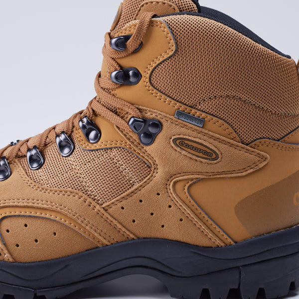 【日本 Caravan】中筒 GORE-TEX 防水透氣登山健行鞋 C1_02S 褐色 440