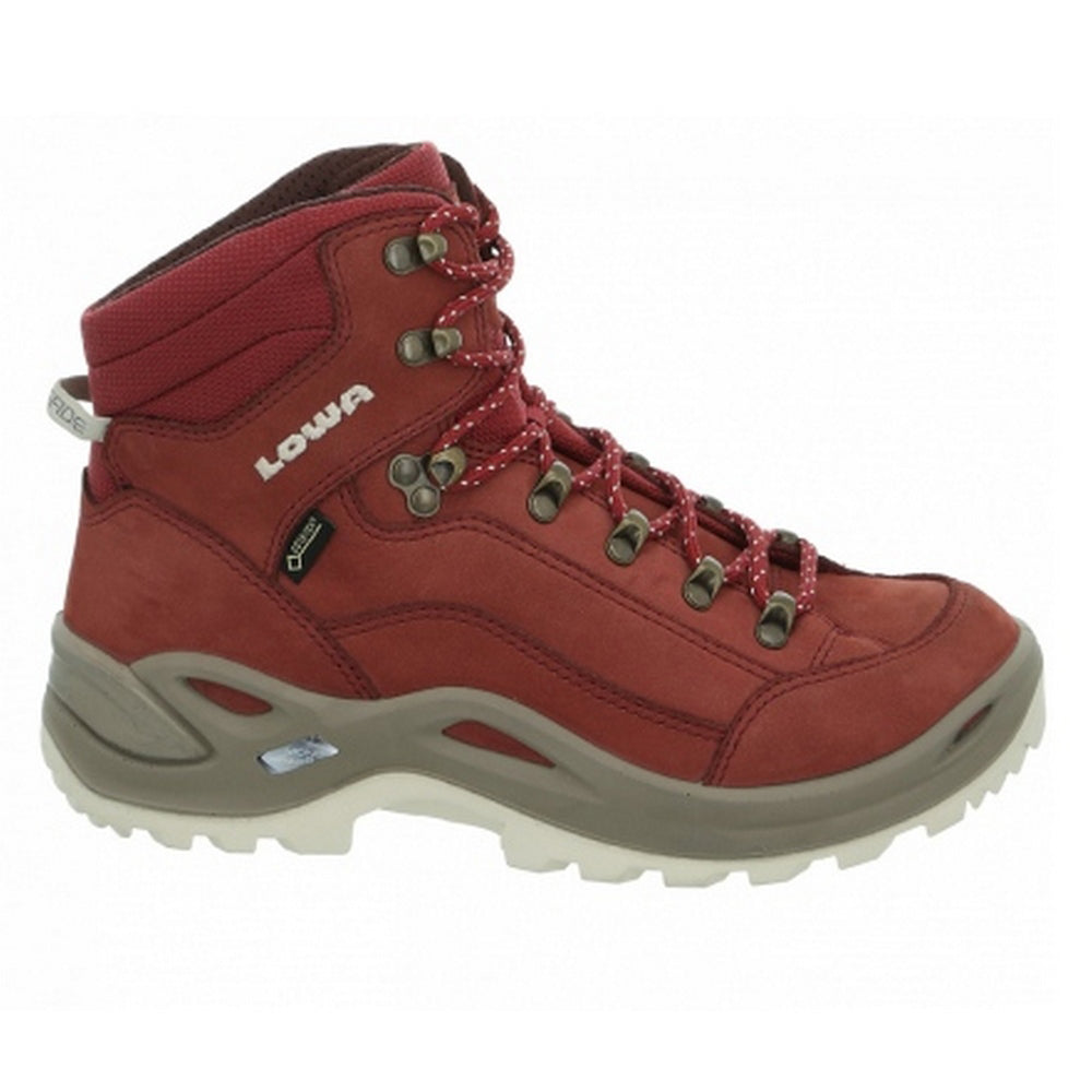 LOWA 德國 女版 防水透氣GORE-TEX 中筒登山鞋 RENEGADE GTX MID 椒紅 320945-0331