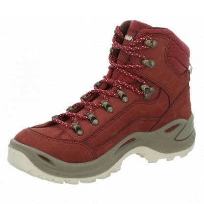 LOWA 德國 女版 防水透氣GORE-TEX 中筒登山鞋 RENEGADE GTX MID 椒紅 320945-0331