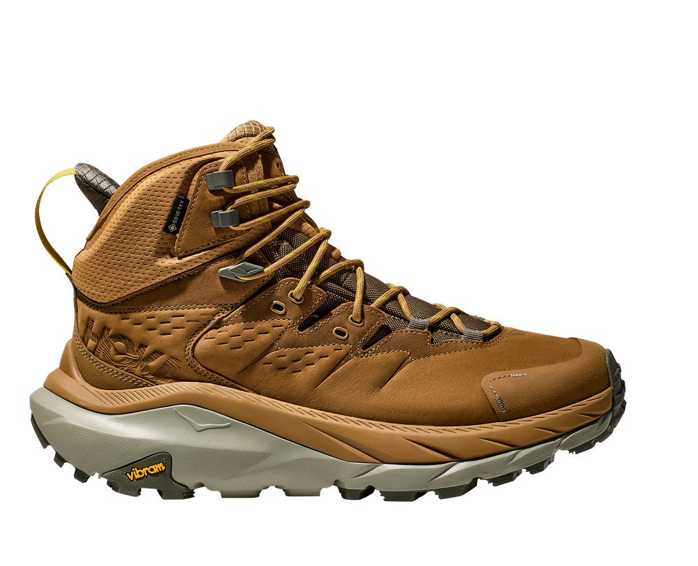 HOKA 男 Kaha 2 GTX 中筒防水登山鞋 黃褐/灰綠 1123155HLY