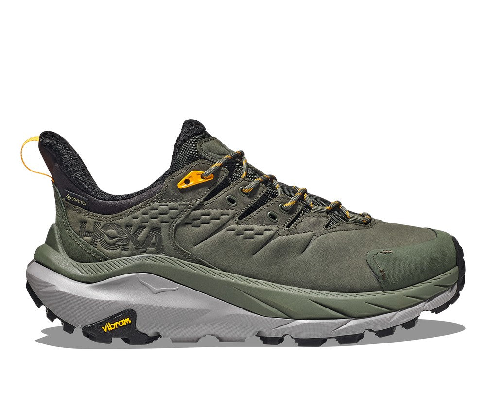 HOKA  男 Kaha 2 Low GTX 防水登山鞋 百里香綠/橘黃 1123190TRYL