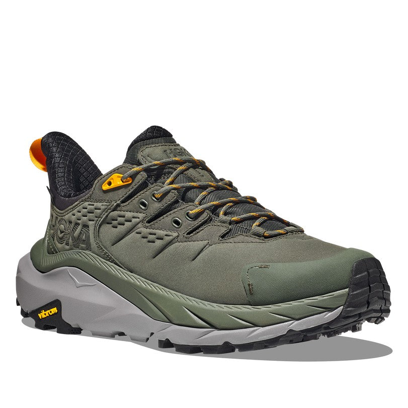 HOKA  男 Kaha 2 Low GTX 防水登山鞋 百里香綠/橘黃 1123190TRYL