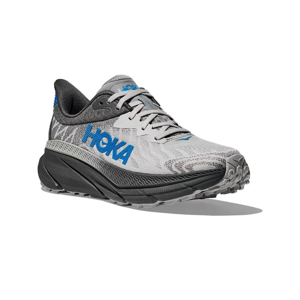 HOKA 男 Challenger 7 寬楦 全地形鞋 灰/藍 1134499OHK