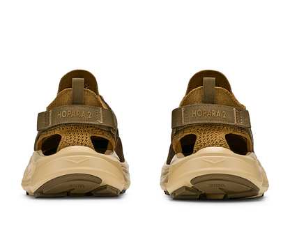 HOKA 男 Hopara 2 健行涼鞋 棕褐色/灰綠 1147650SPBR