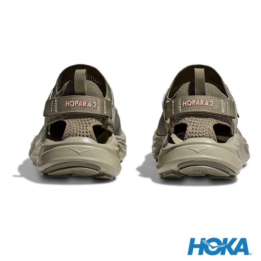 HOKA 男 Hopara 2 健行涼鞋 灰綠/燕麥奶色 1147650BYT