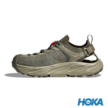HOKA 男 Hopara 2 健行涼鞋 灰綠/燕麥奶色 1147650BYT