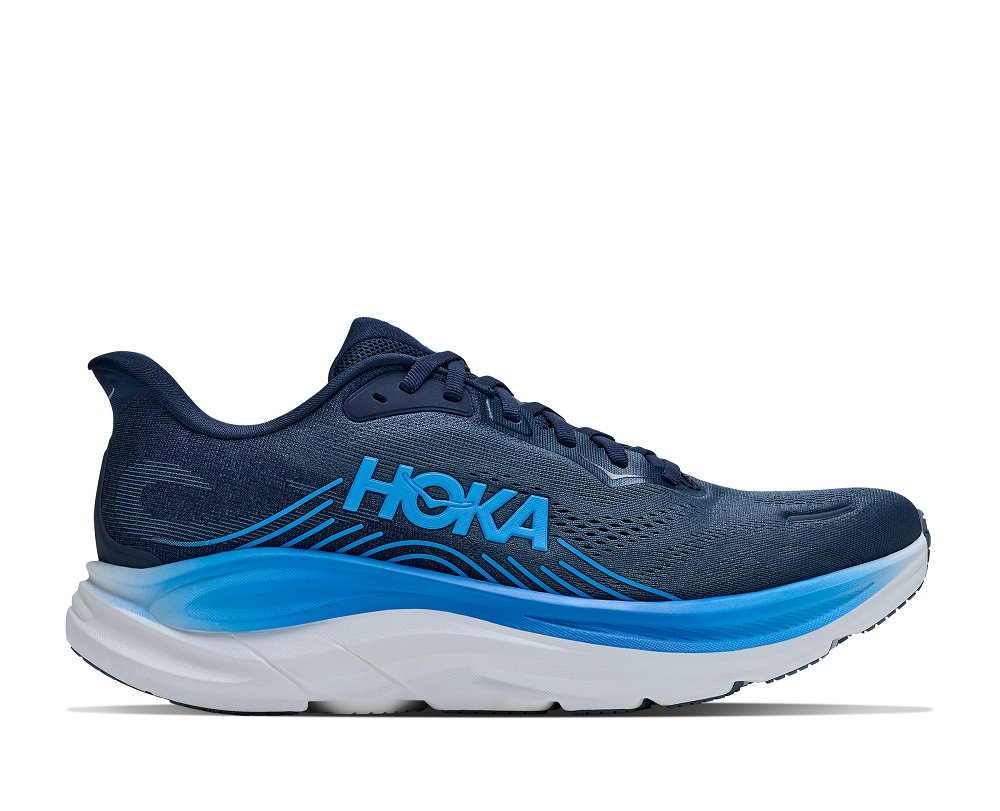 HOKA 男 Clifton 11 寬楦 路跑鞋 海軍藍/霧藍 1177538VFD