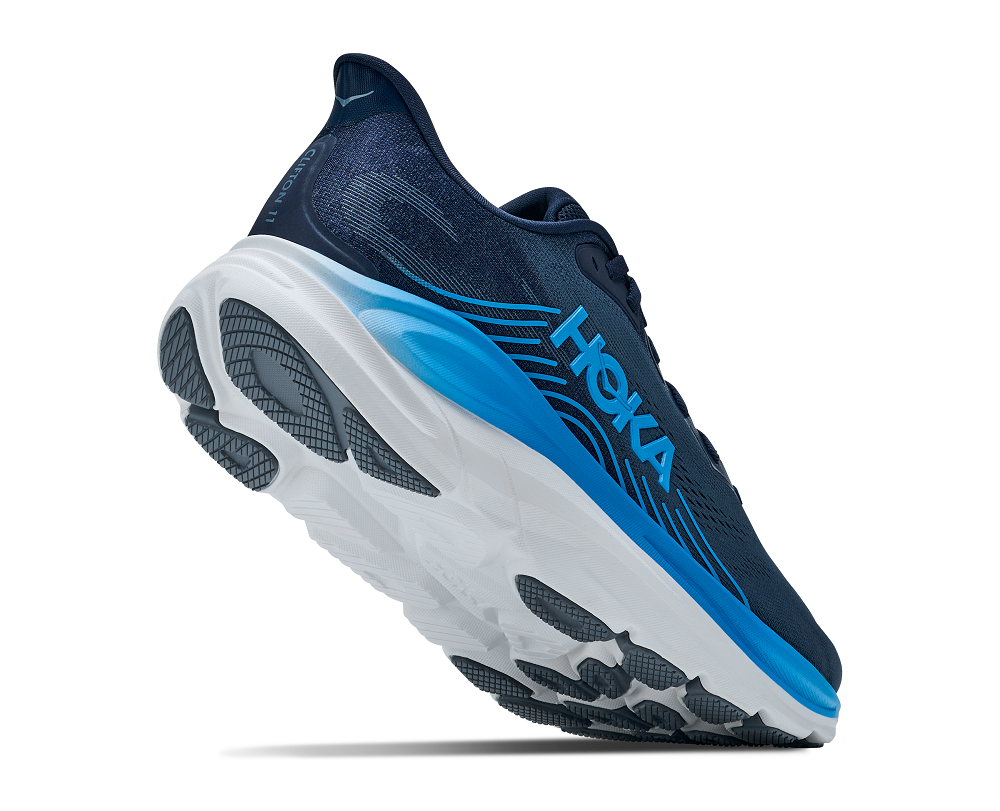 HOKA 男 Clifton 11 寬楦 路跑鞋 海軍藍/霧藍 1177538VFD