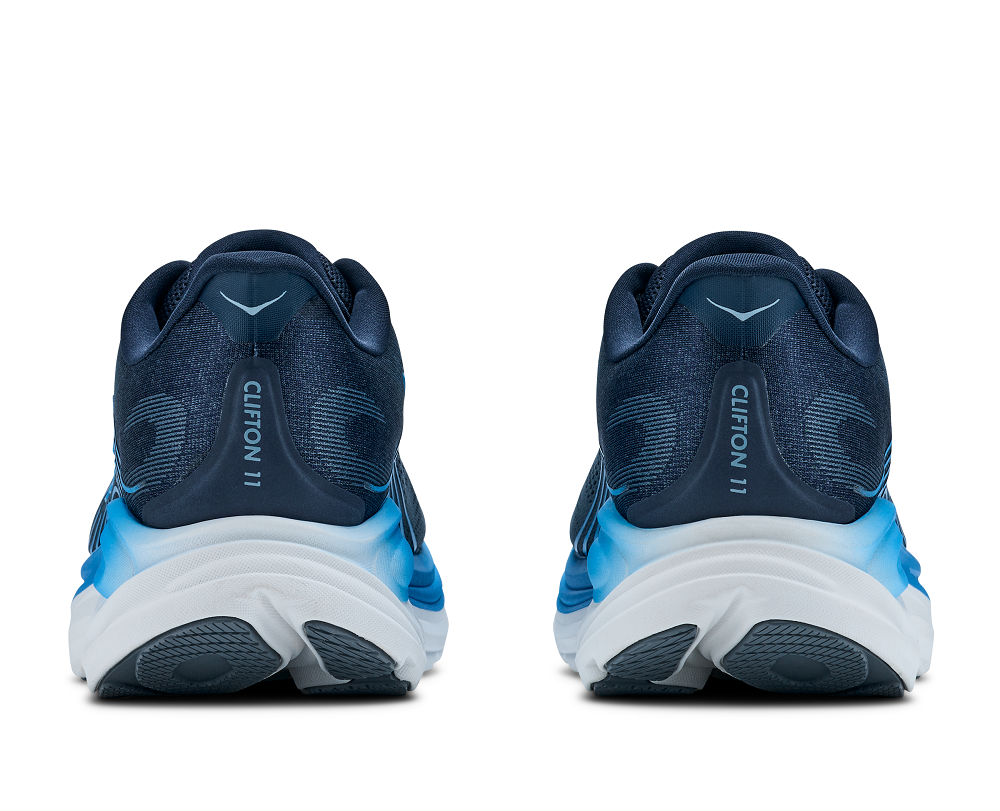 HOKA 男 Clifton 11 寬楦 路跑鞋 海軍藍/霧藍 1177538VFD