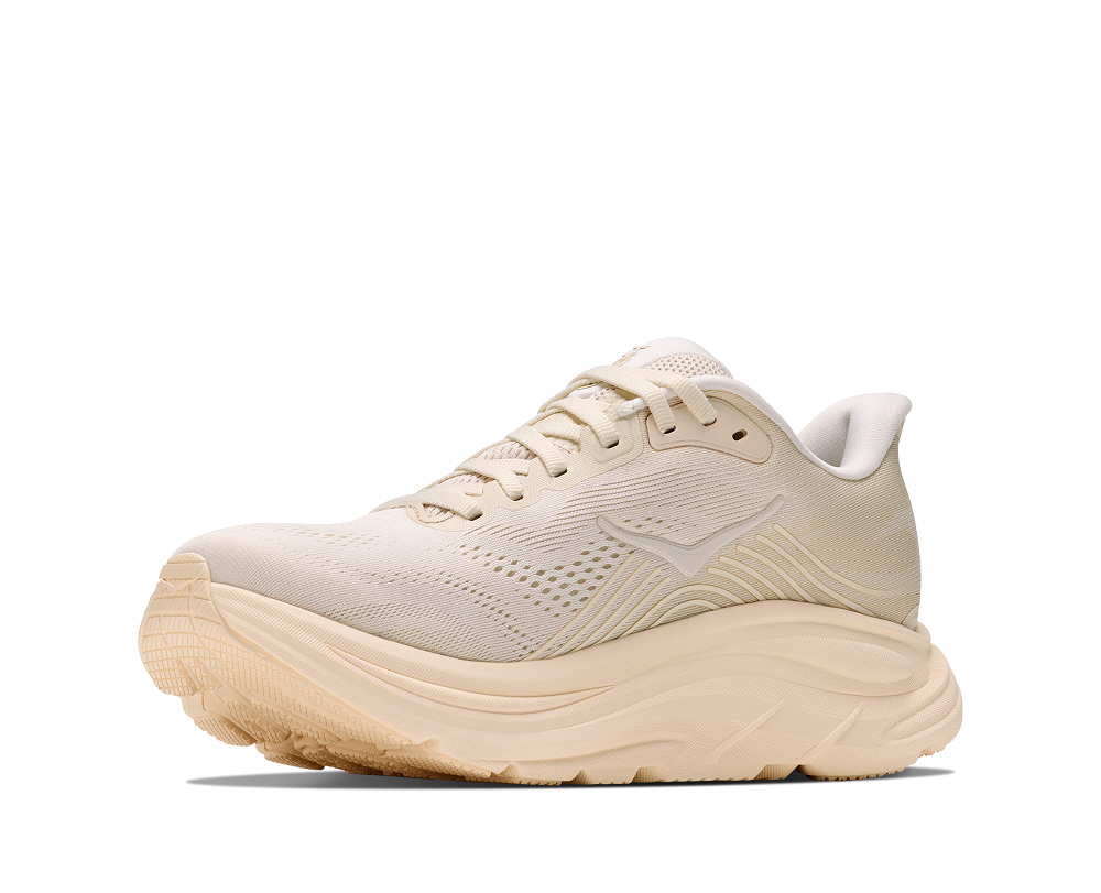 HOKA 女 Clifton 11 寬楦 路跑鞋 大理石白/燕麥奶 1177539ALK