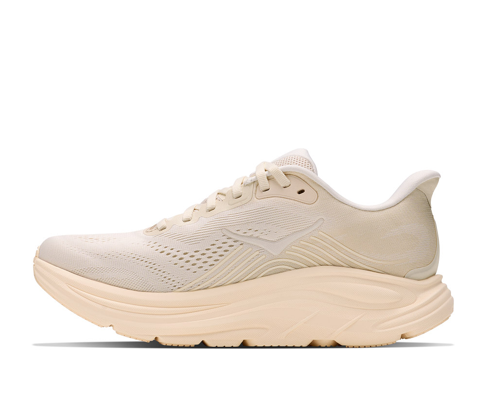 HOKA 女 Clifton 11 寬楦 路跑鞋 大理石白/燕麥奶 1177539ALK