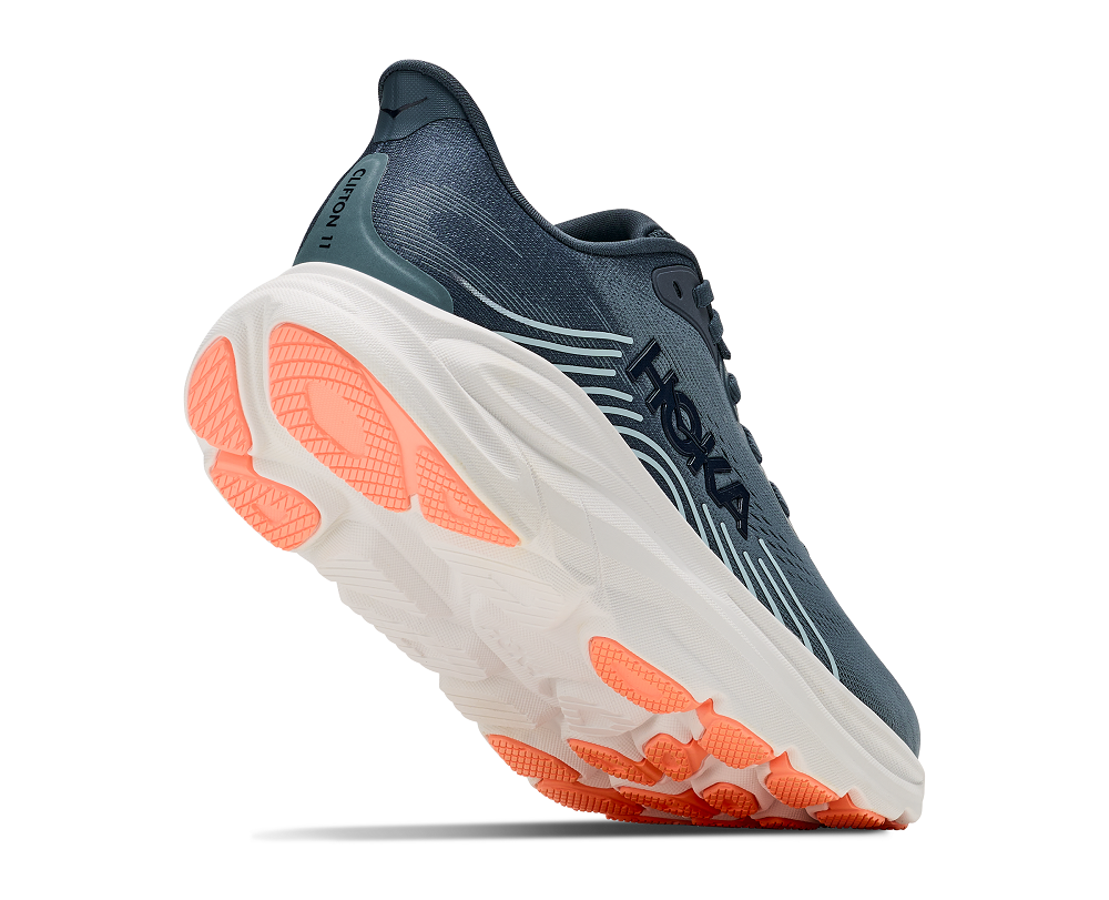 HOKA 女 Clifton 11 寬楦 路跑鞋 霧藍/流光藍 1177539FYGL