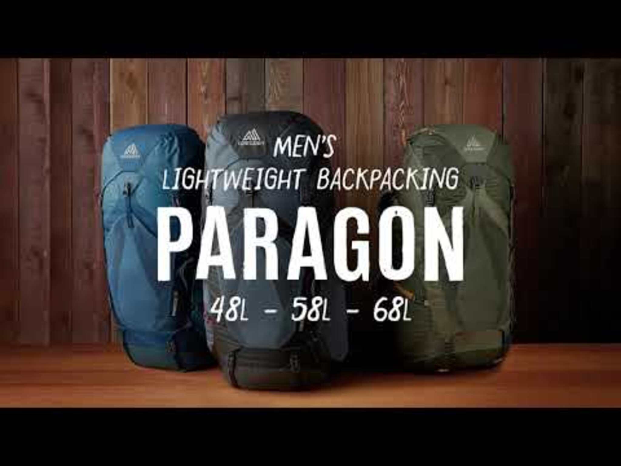 美國 GREGORY PARAGON 58L 男登山背包 燒橄欖 126845-2099