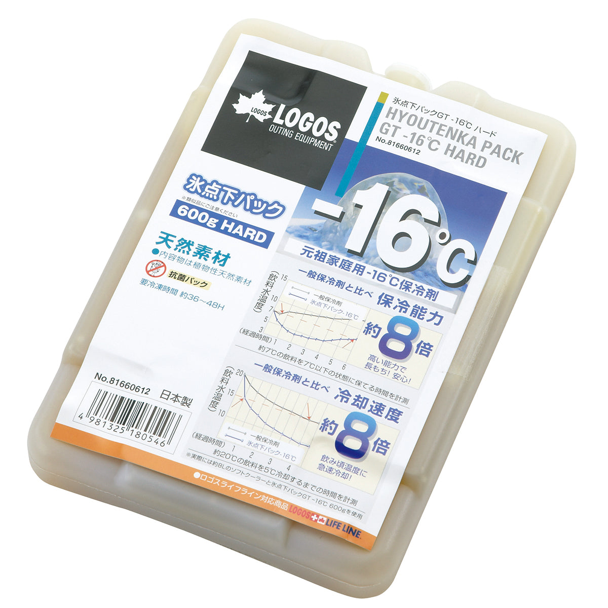 LOGOS GT-16C 超凍冷媒 冰磚 M 0.6kg 81660612