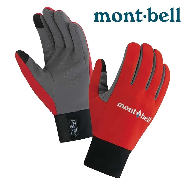 日本 MontBell Windstopper Trekking Gloves 男 防風保暖健行手套 1118474