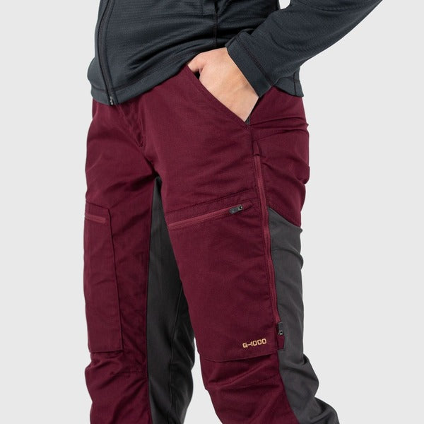 【小狐狸 Fjallraven】Abisko Lite Trekking Trousers 拼接彈性長褲 女 淺橄欖 89583 622