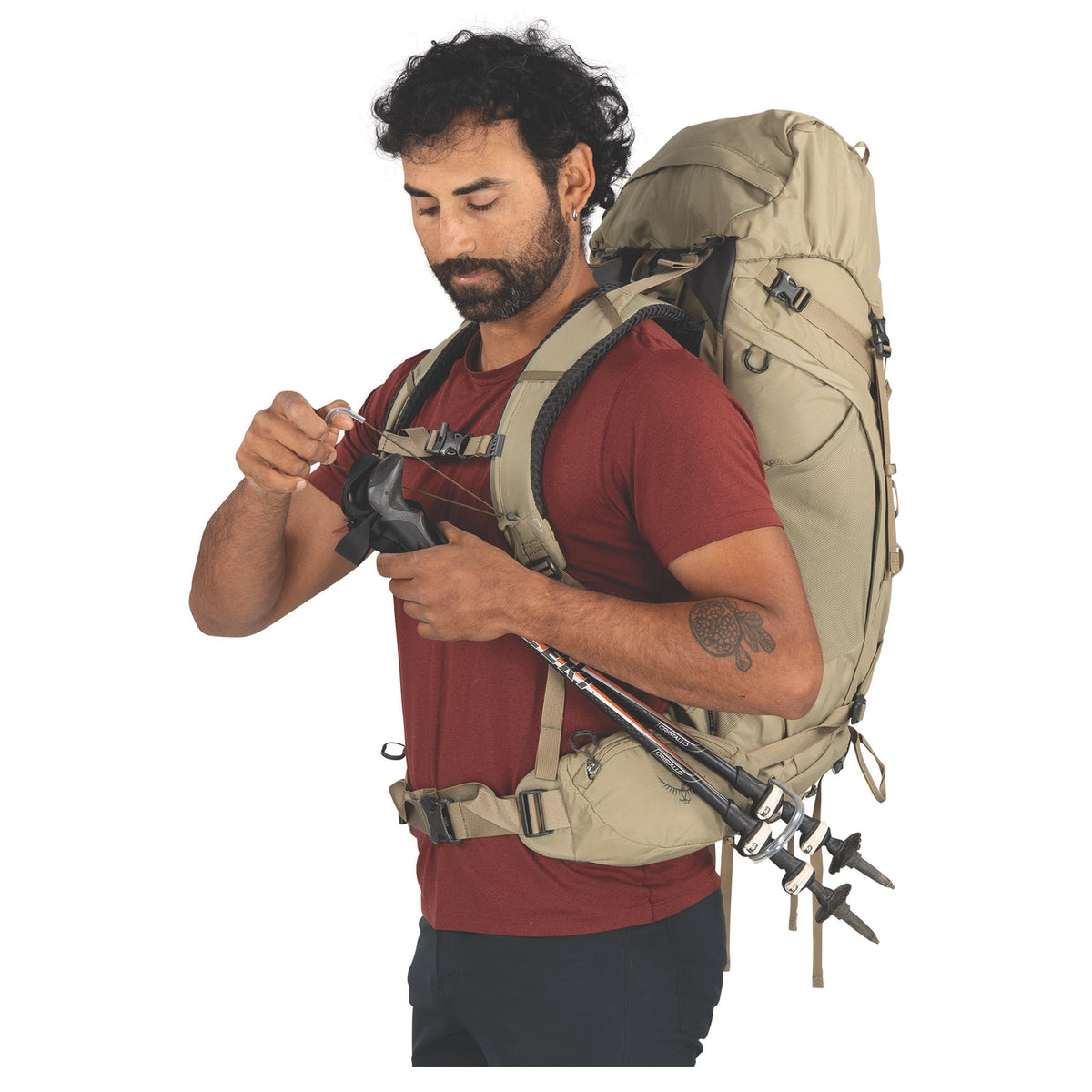 Osprey KESTREL 48 男 登山背包 苔蘚綠 10007478