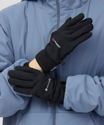 SnowPeak Polartec Power Stretch 彈性保暖手套 黑 100261AC08