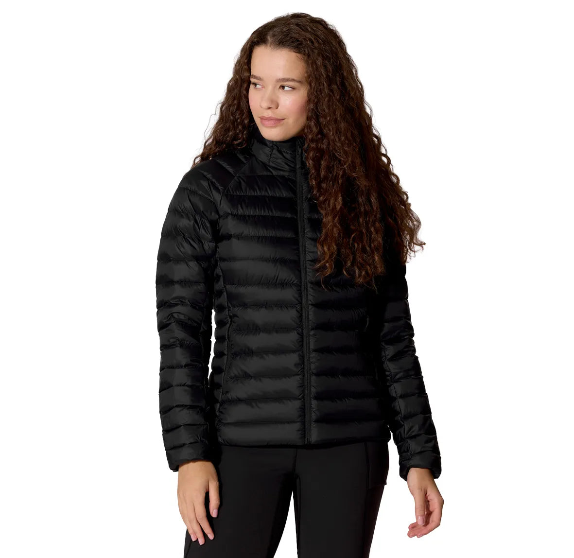 Rab Microlight Jacket 女 輕量防風羽絨立領外套 黑色 QDB95