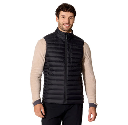 Rab Microlight Vest 男 輕量防風羽絨立領背心 黑色 QDB96