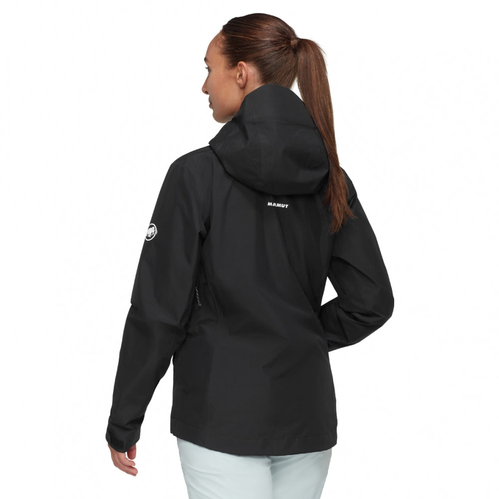 Mammut Treeline HS 女 多功能二層 GTX 連帽健行外套 黑色 1010-31440